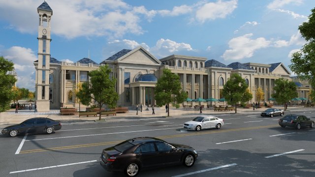 city building 3D Model .c4d .max .obj .3ds .fbx .stl .blend 