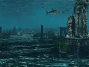 monumento submarino Modelo 3D