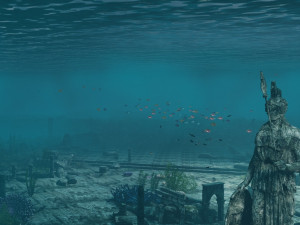 submarine monument 3D मॉडल