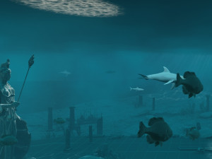 submarine monument 3D मॉडल