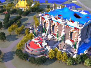 amusement park Modelo 3D