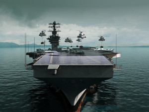 aircraft carrier 3D मॉडल
