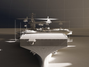 aircraft carrier 3D मॉडल