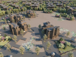 city building Model 3D