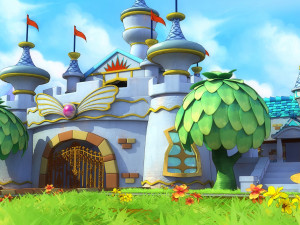 cartoon castle 3D Model