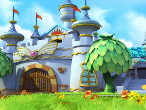 zamek rysunkowy Model 3D