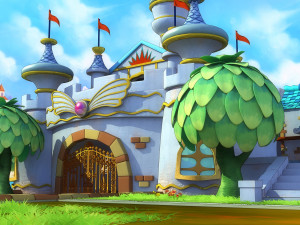 cartoon castle 3D-Modell