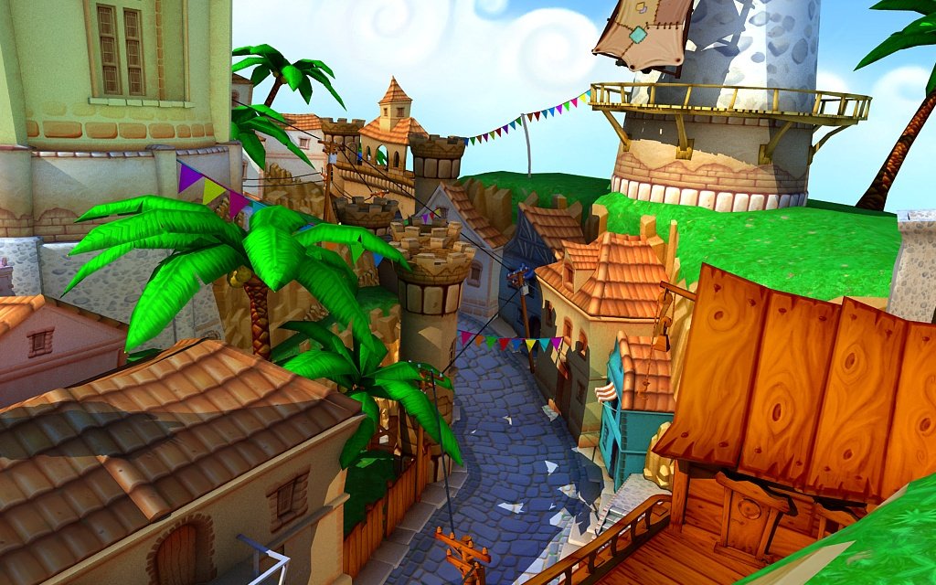 Cartoon Town 3D Модель In Здания 3DExport