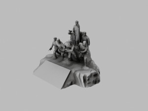 red army sculpture 3D 모델