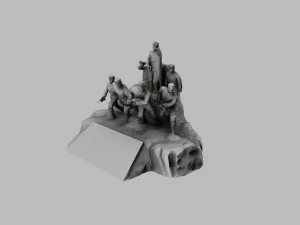 red army sculpture 3D Model