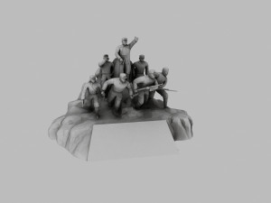 red army sculpture Modelo 3D