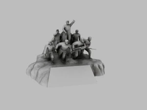 red army sculpture 3D Model