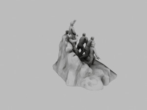 red army sculpture Modelo 3D