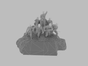 red army sculpture 3D Model