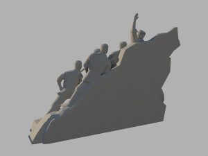 red army sculpture 3D 模型