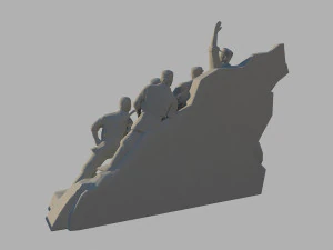 red army sculpture 3D Model