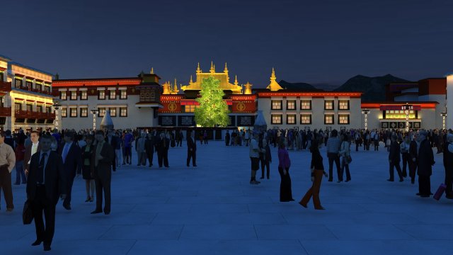 temple Modèle 3D .c4d .max .obj .3ds .fbx .stl .blend 