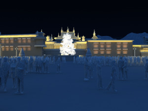 temple Modèle 3D