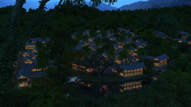 ancient village 3D Модель .c4d .max .obj .3ds .fbx .stl .blend 