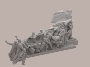 mao zedong memorial sculpture 3D Модель