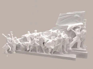 mao zedong memorial sculpture 3D Model