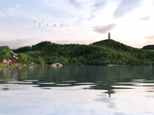 lake view 3D Model