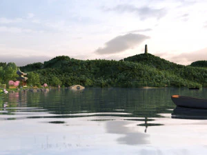 lake view 3D Model
