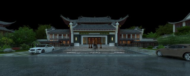 ancient architecture Model 3D .c4d .max .obj .3ds .fbx .stl .blend 