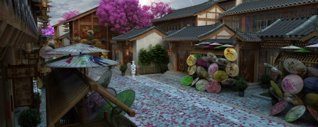 ancient streets 3D मॉडल .c4d .max .obj .3ds .fbx .stl .blend