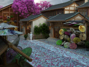 starożytne ulice Model 3D