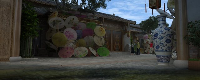 ancient streets 3D Model .c4d .max .obj .3ds .fbx .stl .blend 