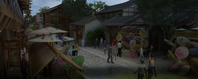 ancient streets 3D Модель .c4d .max .obj .3ds .fbx .stl .blend 