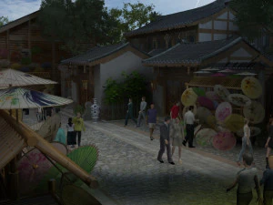 प्राचीन सड़कें 3D मॉडल