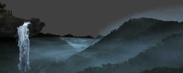 waterfall 3D Model .c4d .max .obj .3ds .fbx .stl .blend 