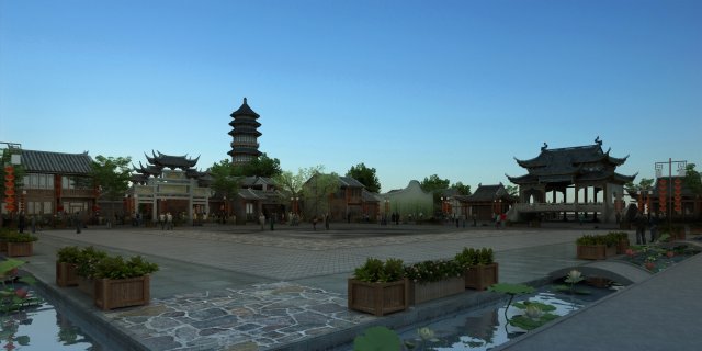 ancient architecture Modello 3D .c4d .max .obj .3ds .fbx .stl .blend 