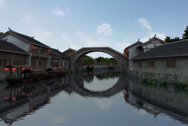 ancient city 3Dモデル .c4d .max .obj .3ds .fbx .stl .blend 