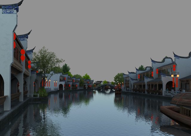 ancient architecture 3D Model .c4d .max .obj .3ds .fbx .stl .blend 
