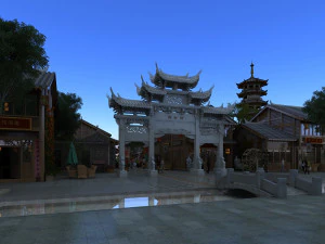 architettura antica Modello 3D