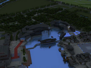 प्राचीन वास्तुकला 3D मॉडल