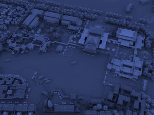 प्राचीन वास्तुकला 3D मॉडल