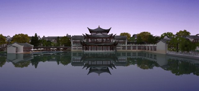 ancient architecture 3D 模型 .c4d .max .obj .3ds .fbx .stl .blend 