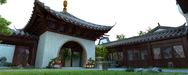 ancient architecture 3D Модель .c4d .max .obj .3ds .fbx .stl .blend 
