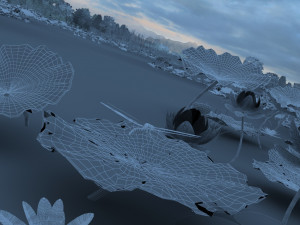 lotus pond Modello 3D
