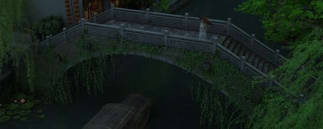 stone bridge 3D Model .c4d .max .obj .3ds .fbx .stl .blend 