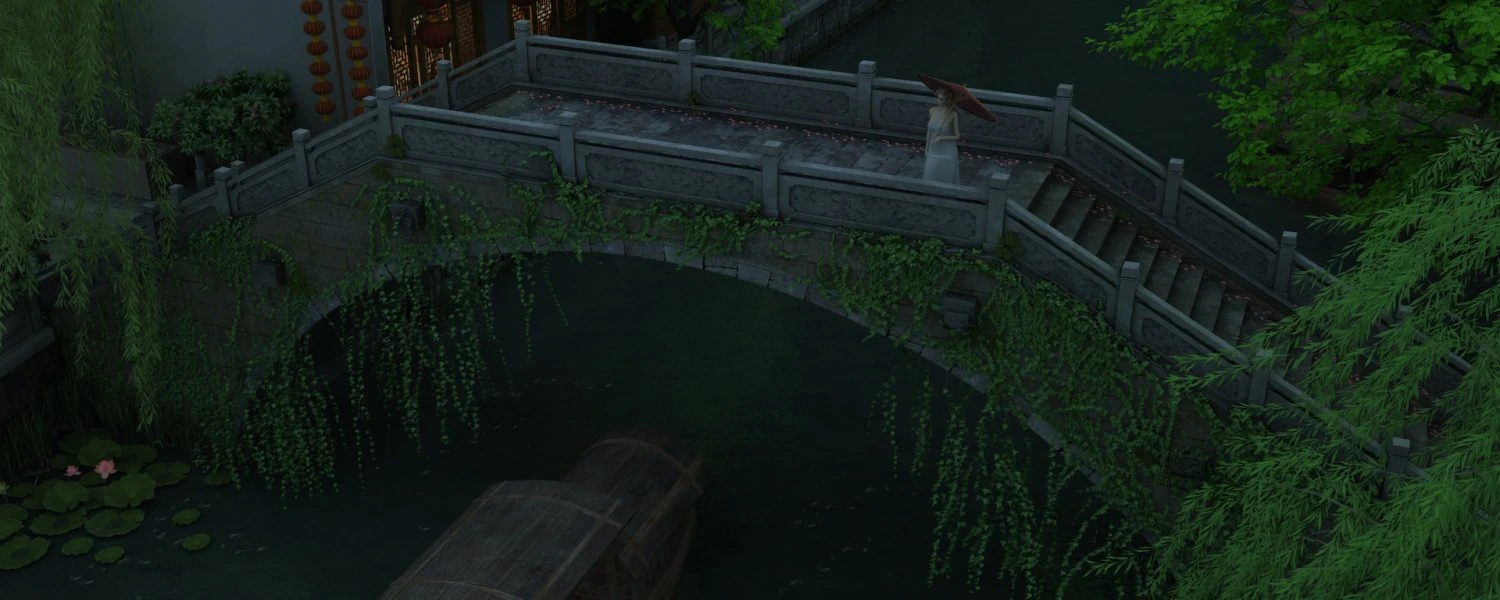 ponte di pietra Modello 3D .c4d .max .obj .3ds .fbx .stl .blend 