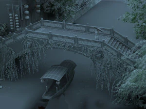 ponte di pietra Modello 3D
