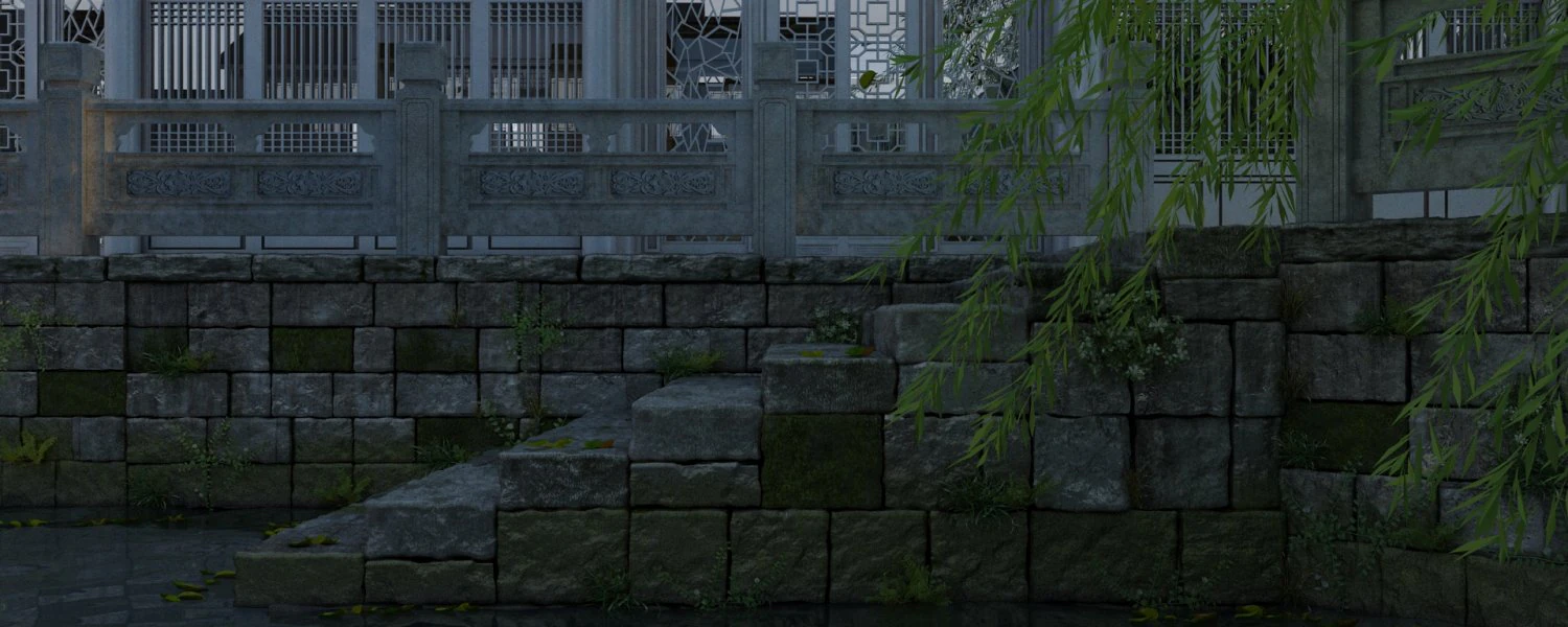 ancient architecture 3D Model .c4d .max .obj .3ds .fbx .stl .blend 
