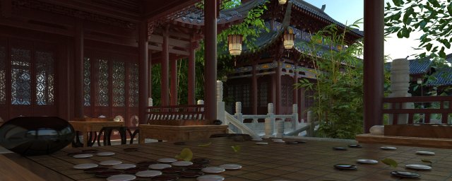 ancient architecture 3D Model .c4d .max .obj .3ds .fbx .stl .blend 