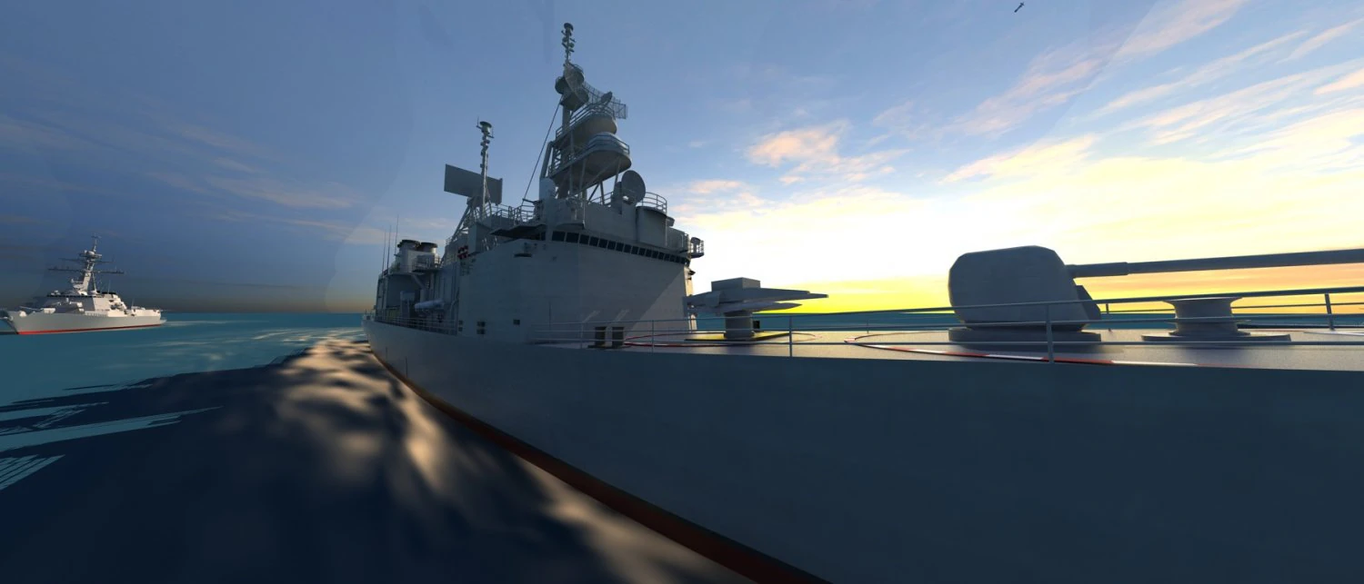 navio de guerra Modelo 3D .c4d .max .obj .3ds .fbx .stl .blend 