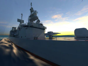 oorlogsschip 3D Model